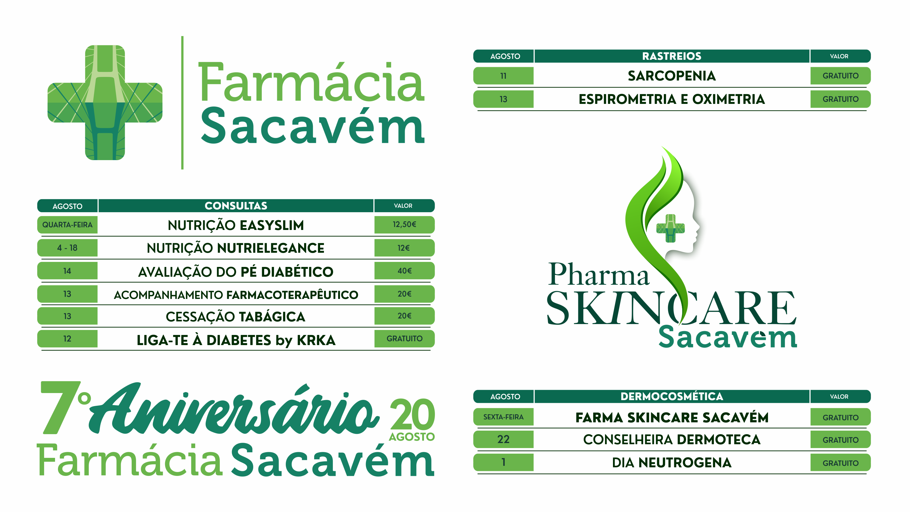agenda do mês de agosto sacavém